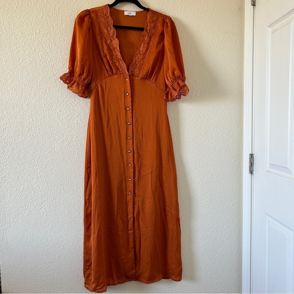NSR Women’s Dress Medium Rustic Color Dainty Feminine Rockabilly Pin Up Prairie